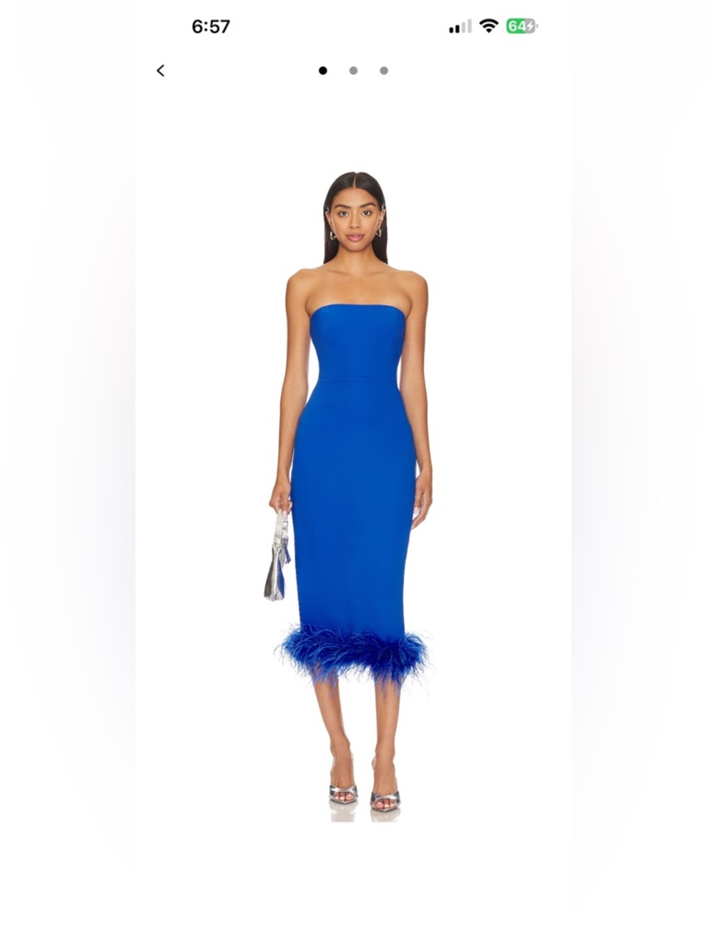 Amanda Uprichard x Revolve Simpson Dress in Cobolt S